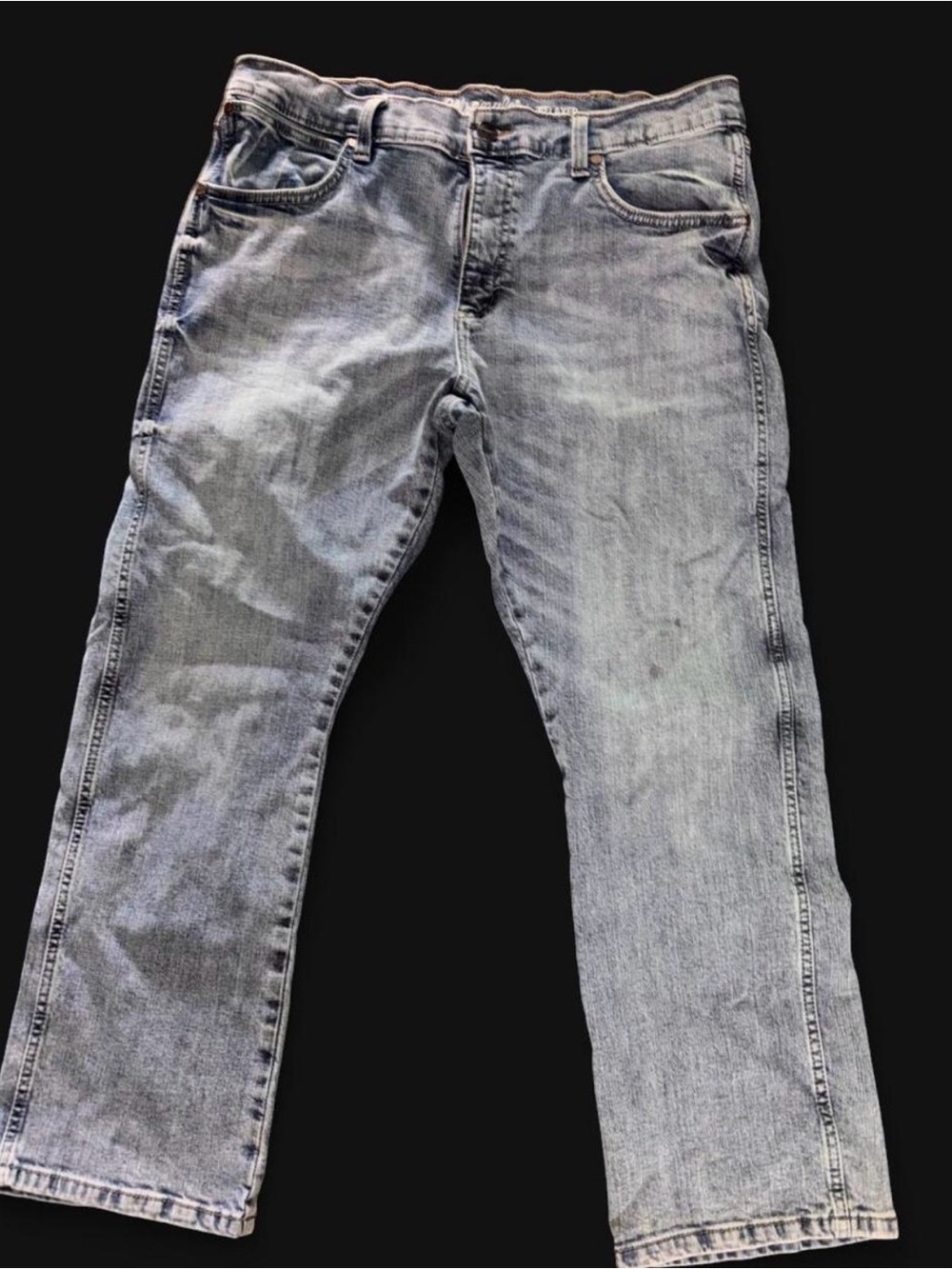 Classic Men's Light Wash Jeans - Casual Straight Fit